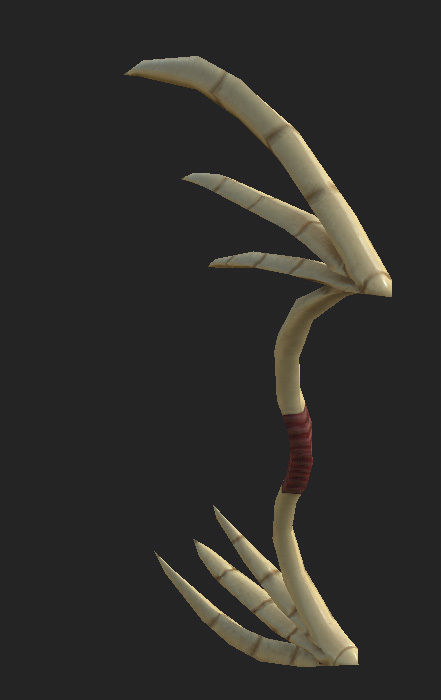 Drabone Bow Low-poly 3D model_2