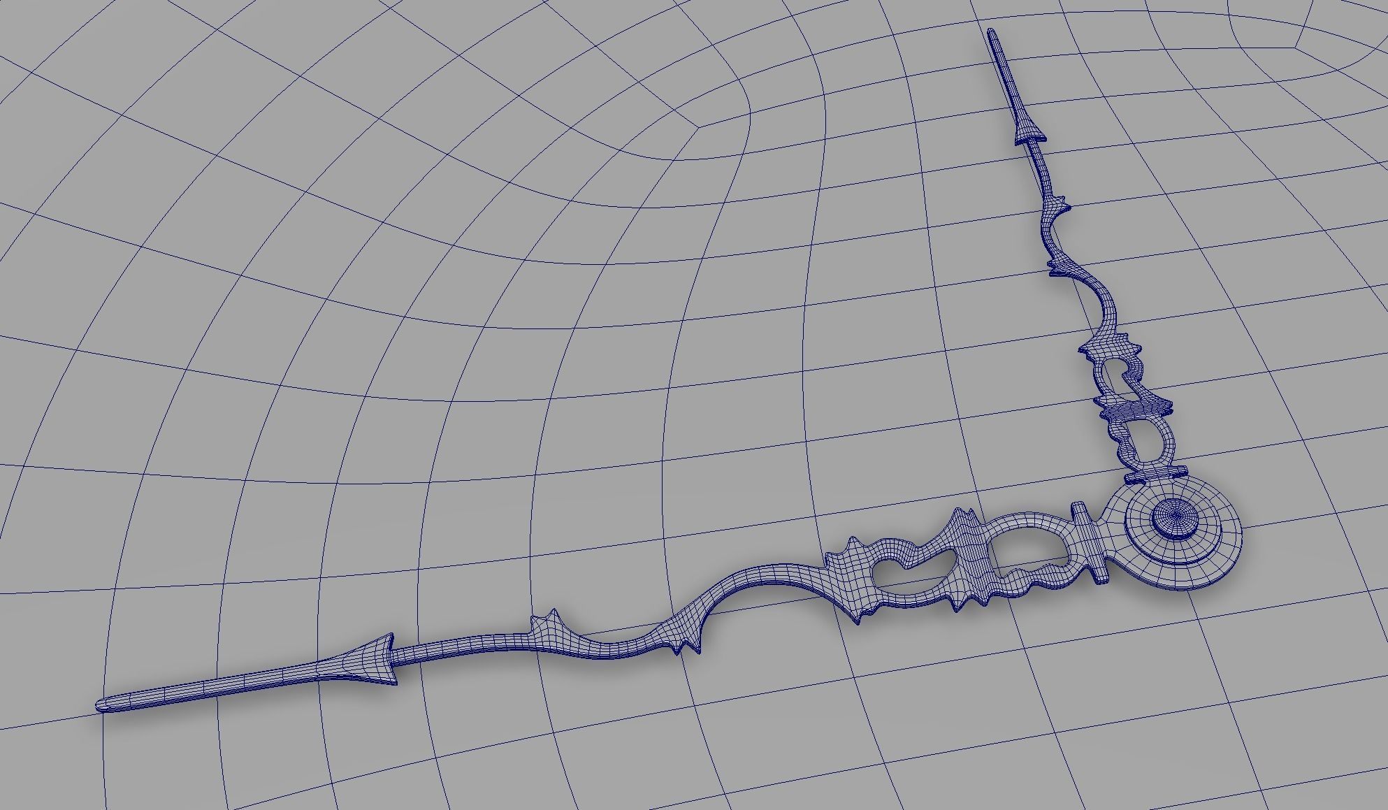 Antique Pocket Watch 3D model_4