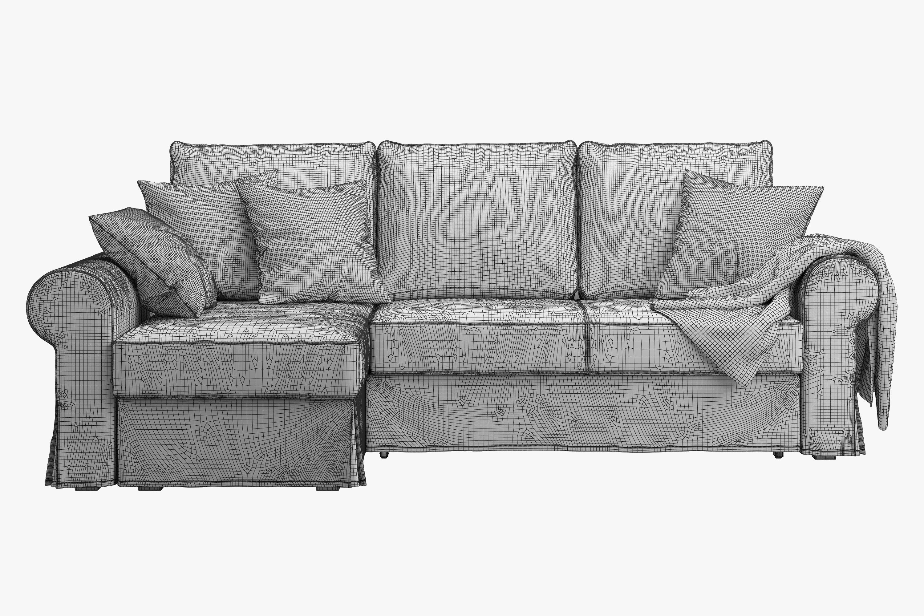 Backabro 2 sofas Ikea 3D model_18