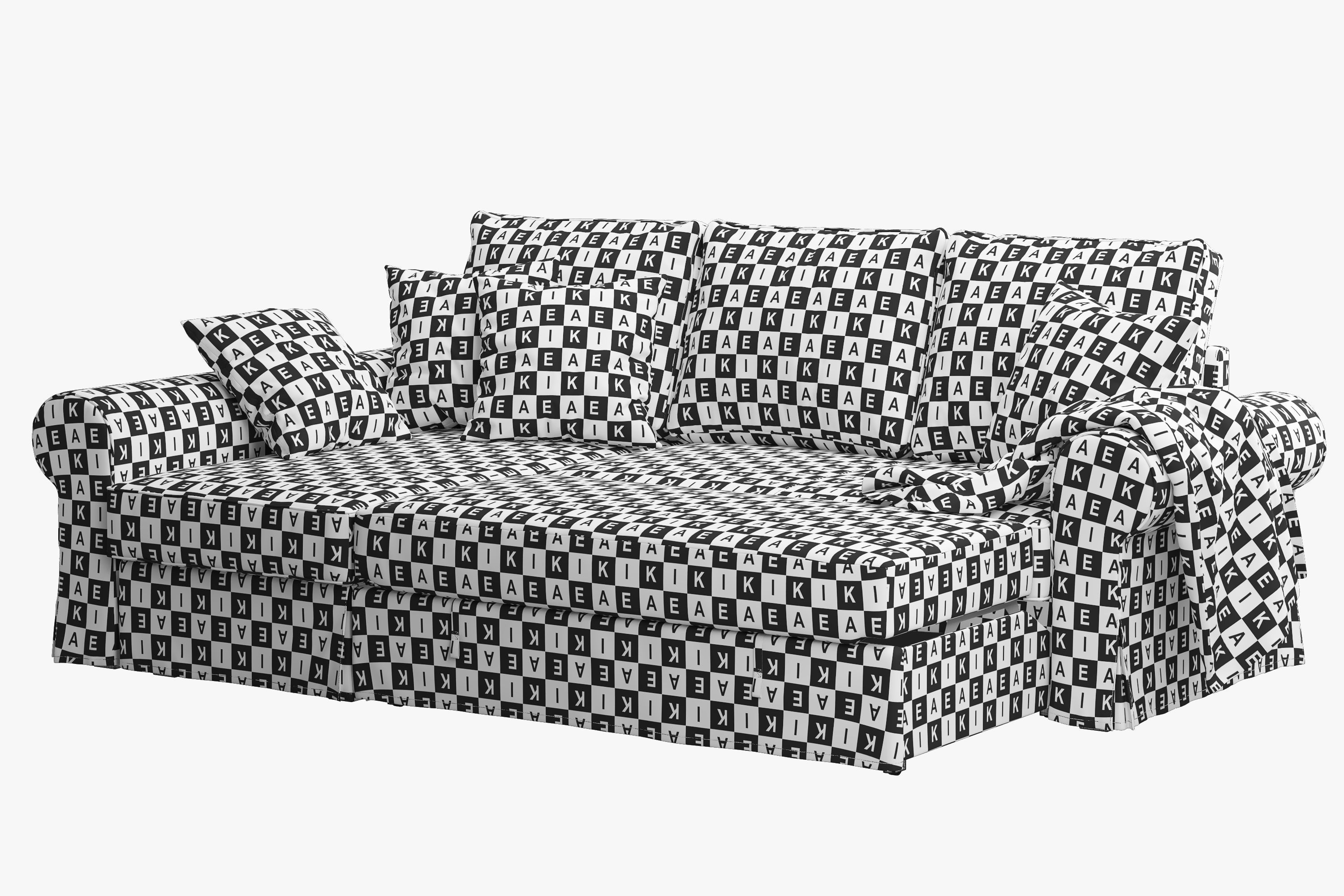 Backabro 2 sofas Ikea 3D model_23