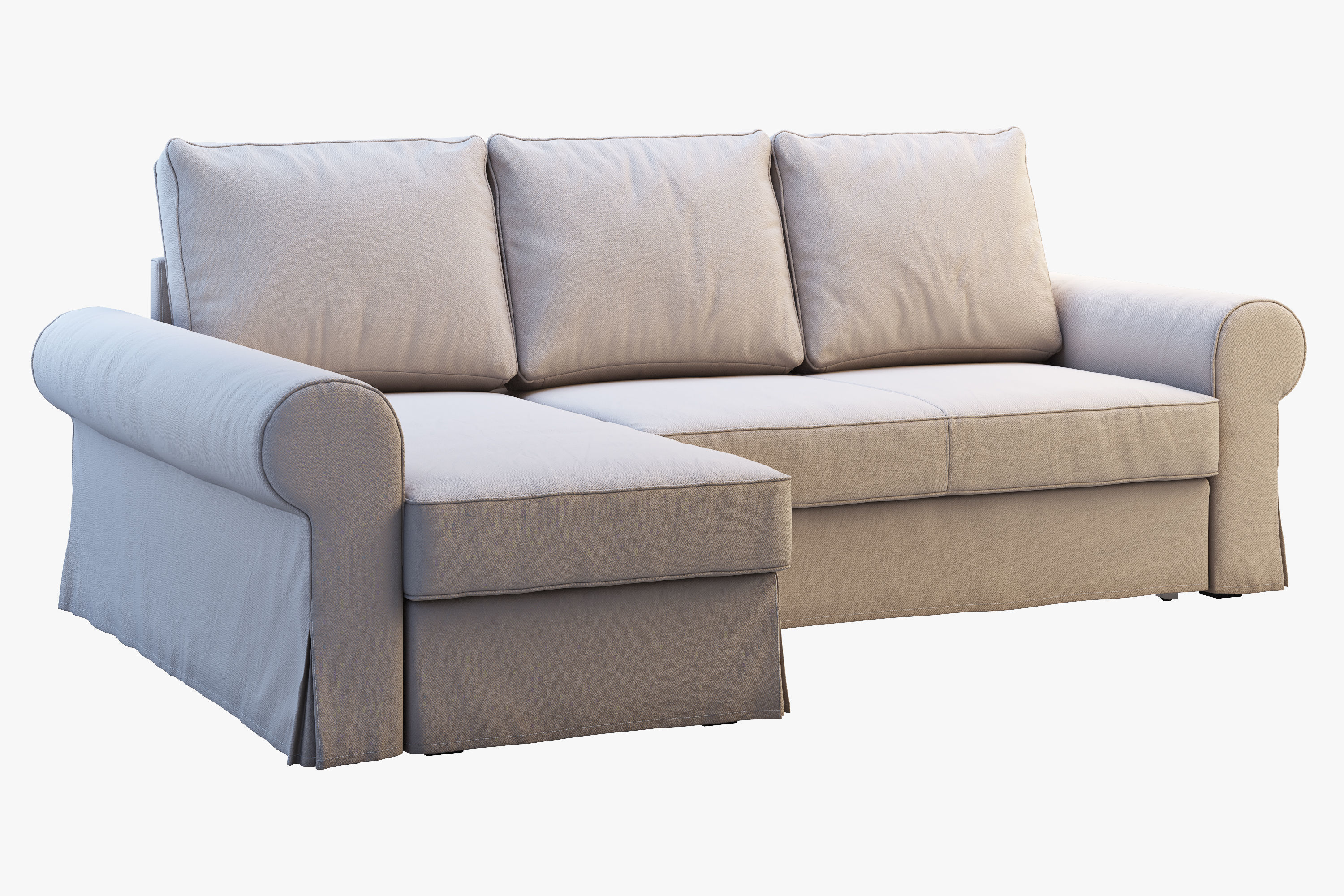 Backabro 2 sofas Ikea 3D model_12
