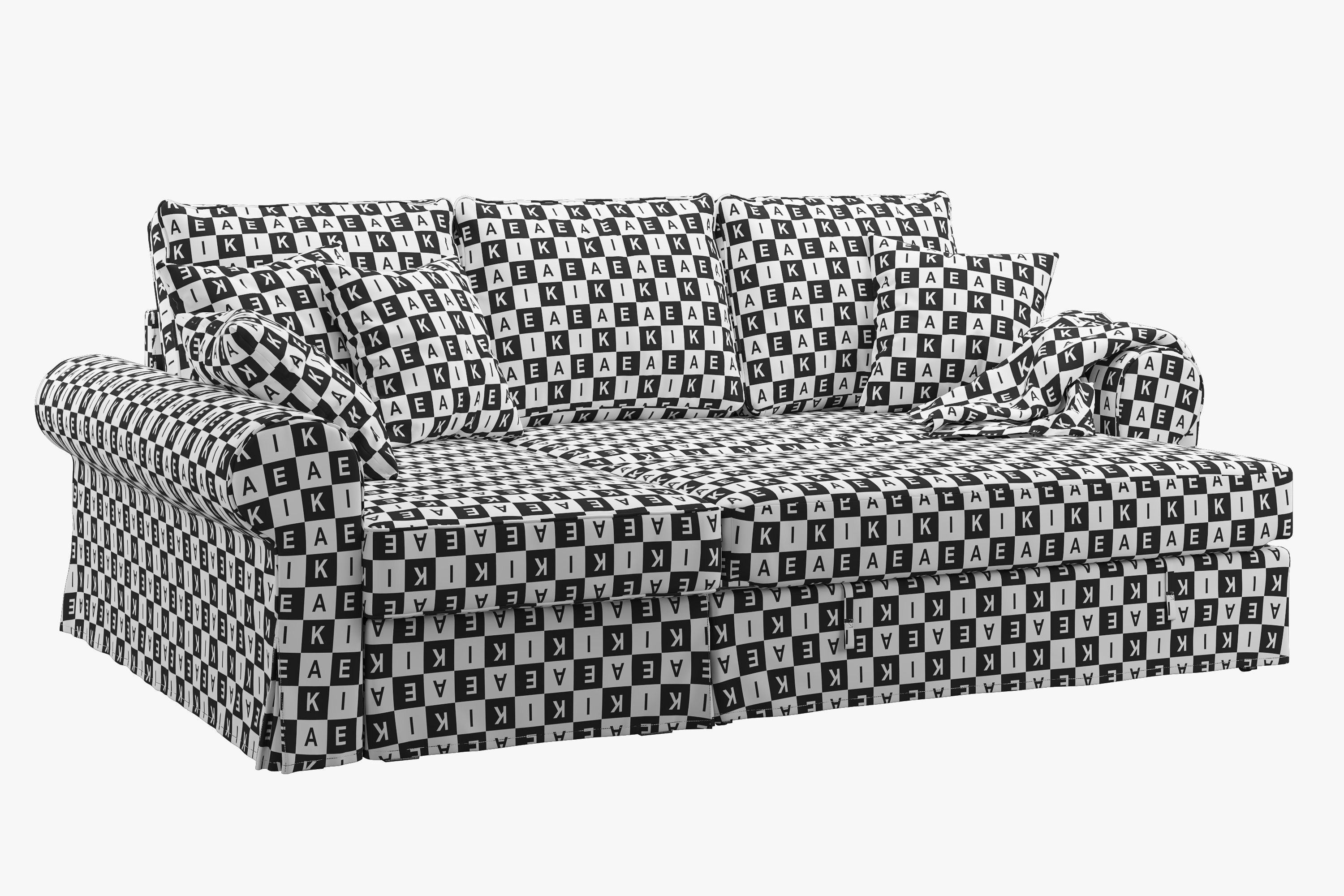 Backabro 2 sofas Ikea 3D model_25