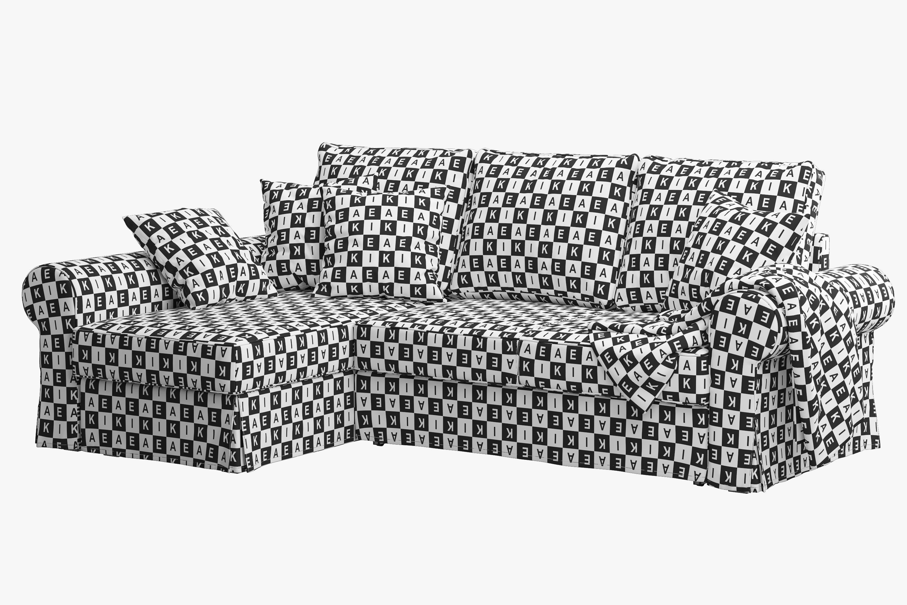 Backabro 2 sofas Ikea 3D model_21