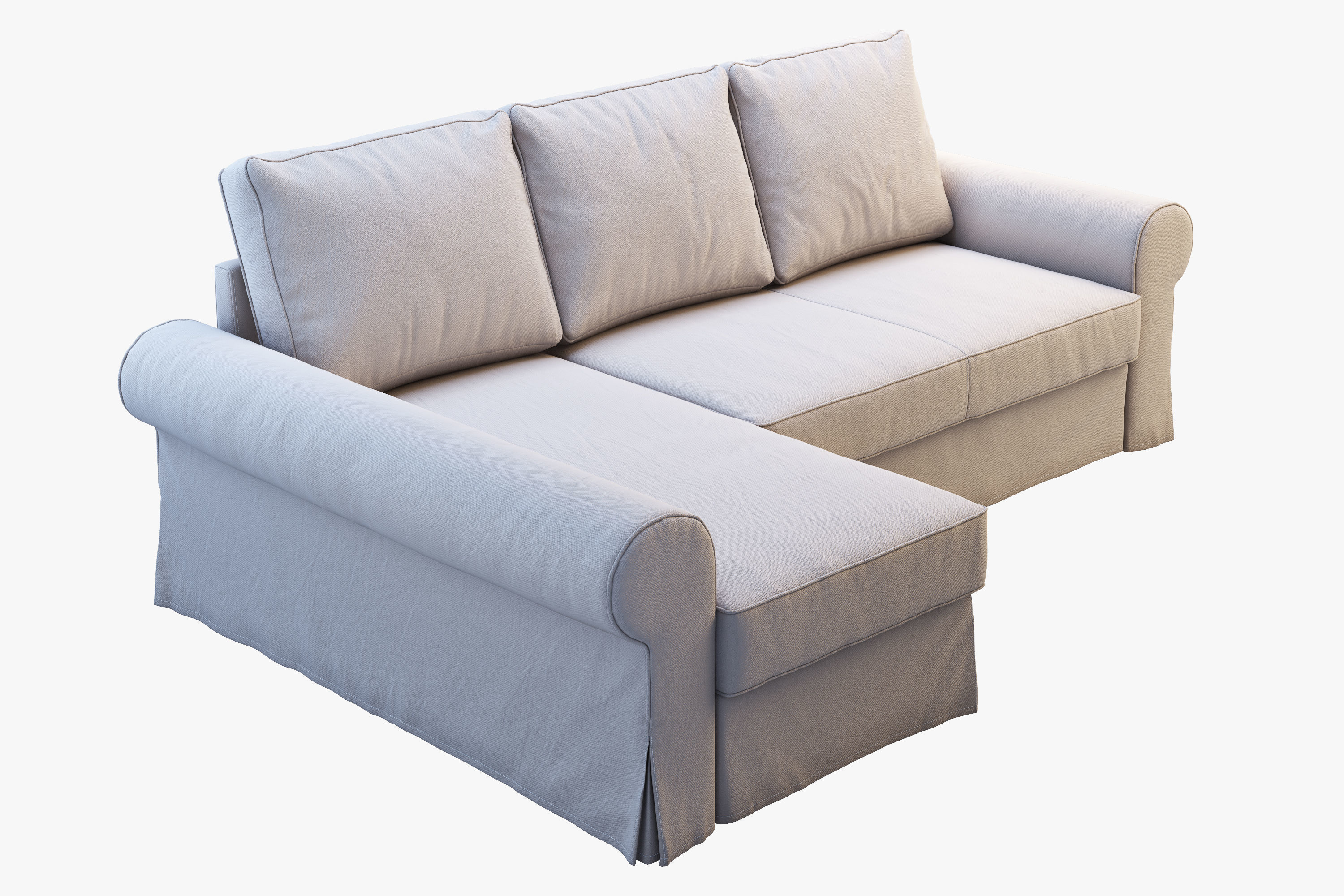 Backabro 2 sofas Ikea 3D model_14