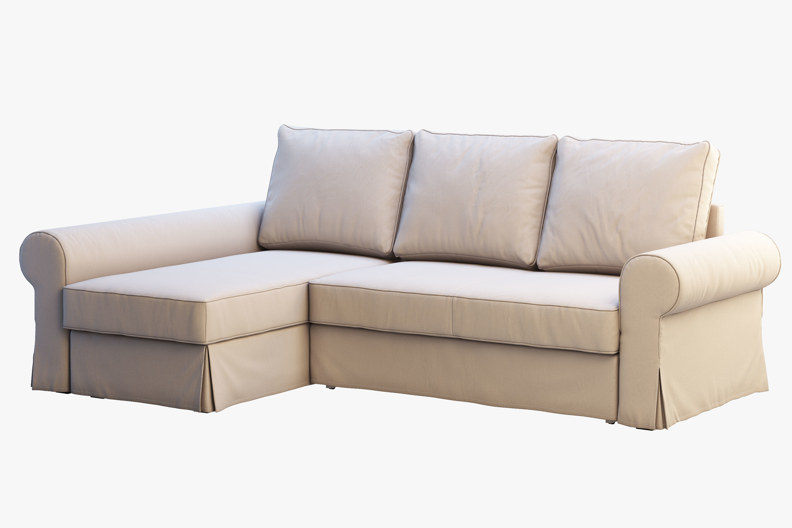 Backabro 2 sofas Ikea 3D model_13