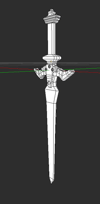 Sword Art Online - Holy Sword Excalibur Low-poly 3D model_3