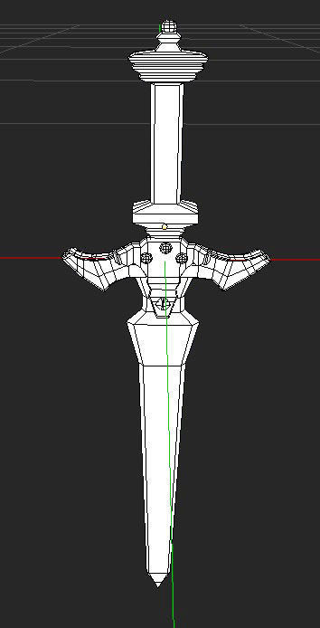Sword Art Online - Holy Sword Excalibur Low-poly 3D model_4