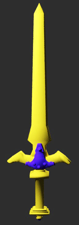 Sword Art Online - Holy Sword Excalibur Low-poly 3D model_5