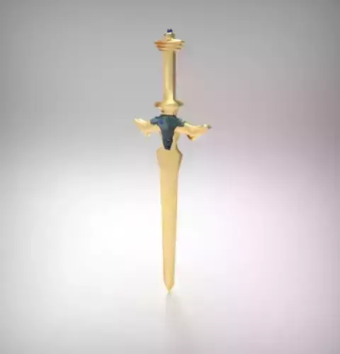 Sword Art Online - Holy Sword Excalibur Low-poly 3D model