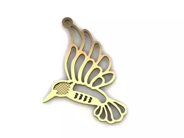 Bird pendant 3D print model