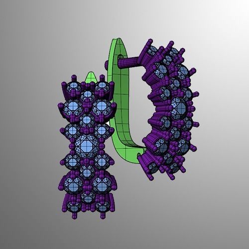 Earrings 51 3D print model_2