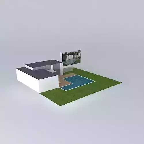Modern house with pool