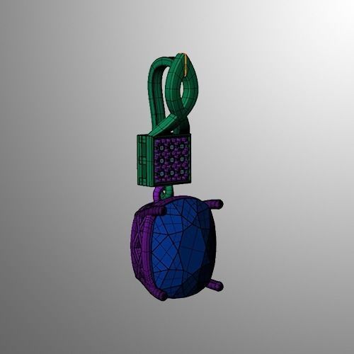 Pendant 52 3D print model_2
