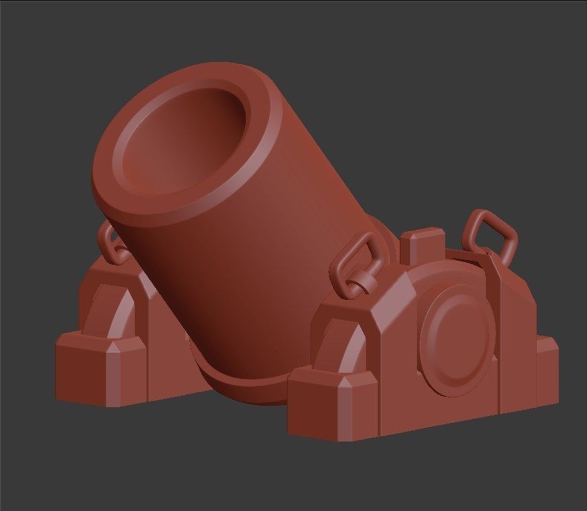 Model mortars from the game Clash Royale 3D print model_0