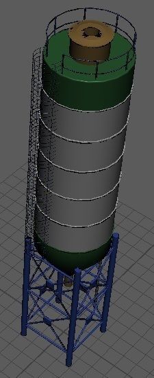 silo silage 3D model_1