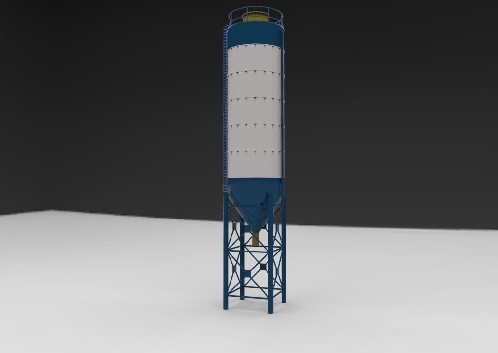 silo silage 3D model_2