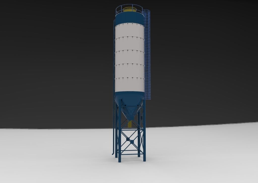 silo silage 3D model_6