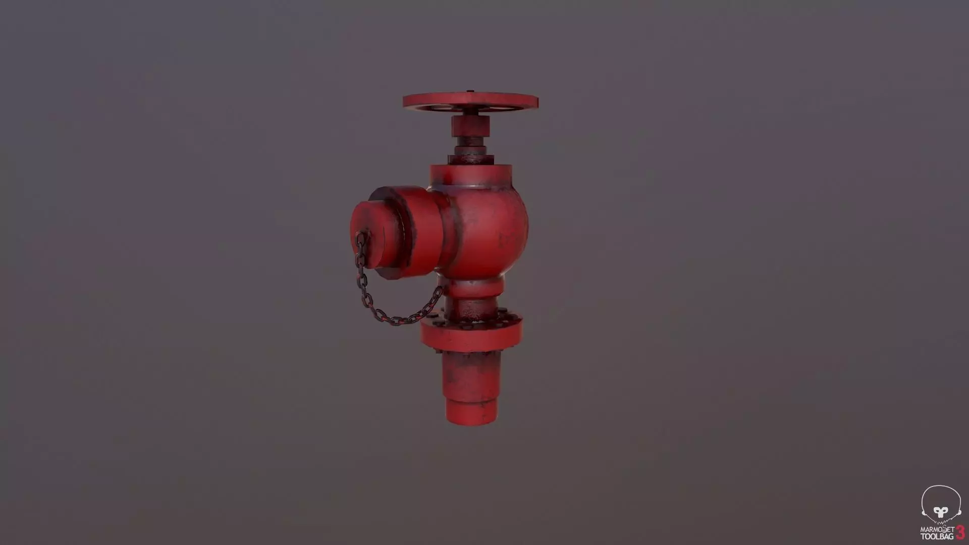Fire Hydrant Low-poly 3D model_0