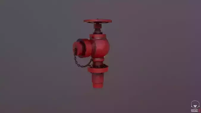 Fire Hydrant Low-poly 3D model Fire Hydrant Low-poly 3D model