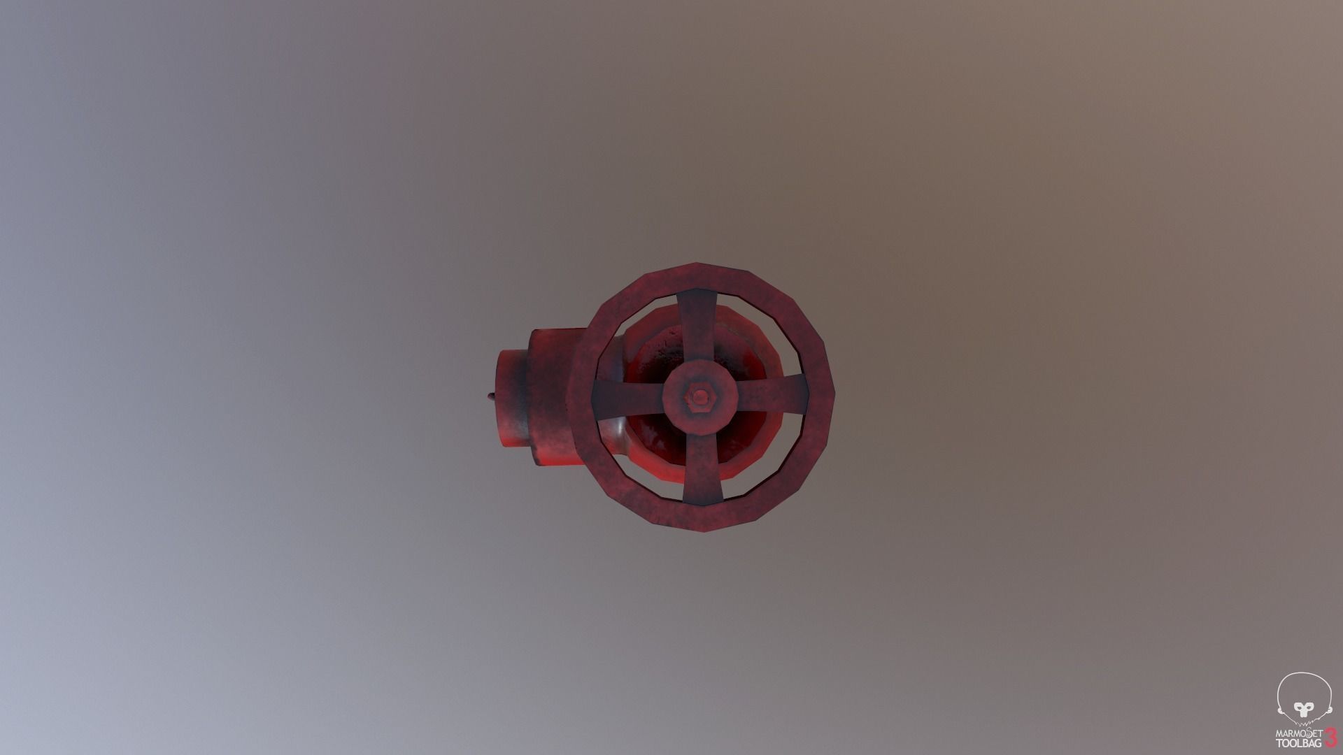 Fire Hydrant Low-poly 3D model_5