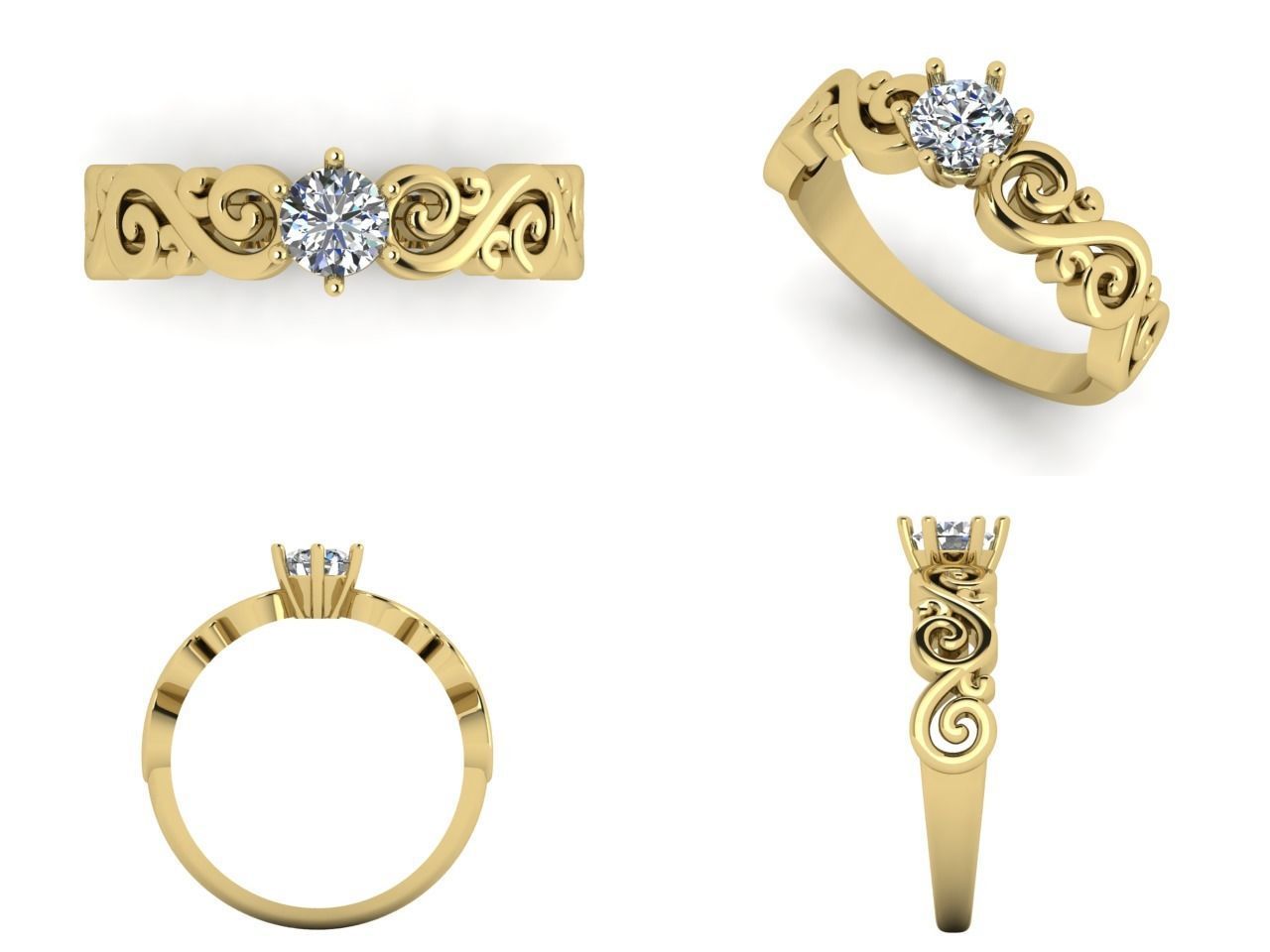 Ring 53 3D print model_4