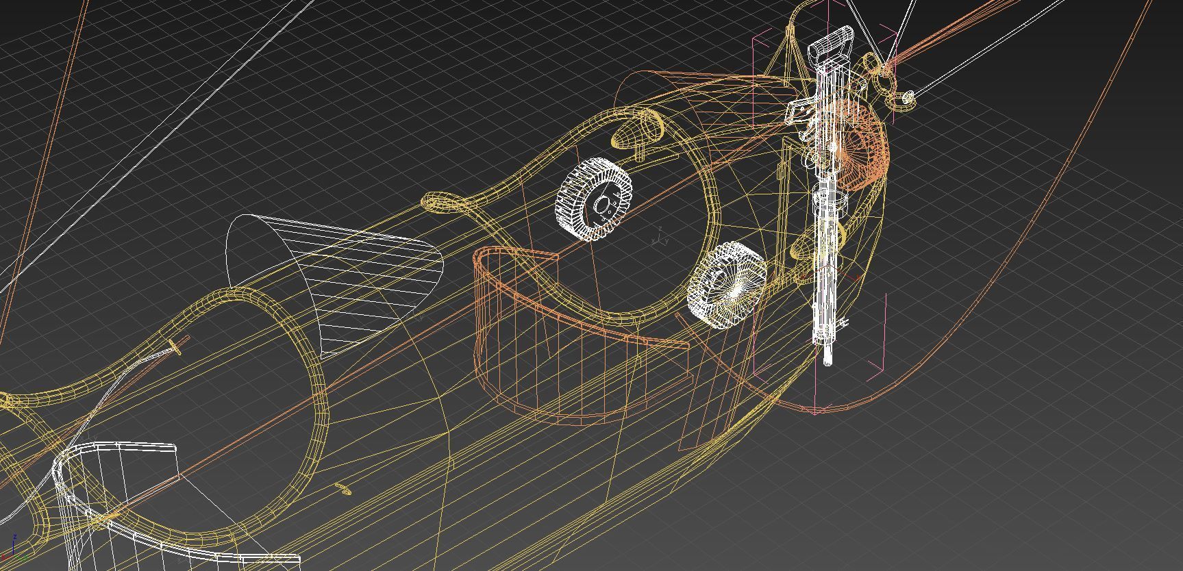 Airship - English Royal Naval Air Service SSZ Zero 1915 - WWI - 3D model_24