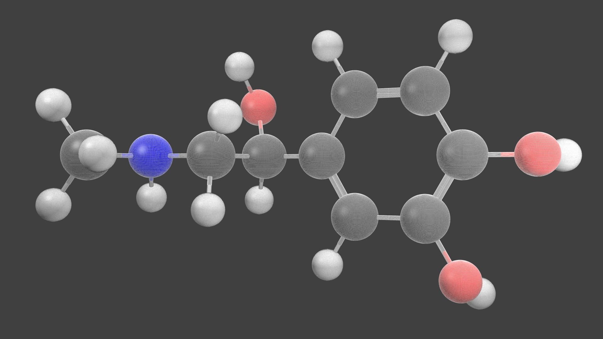 Adrenalin Molecule - Model 3D model_2
