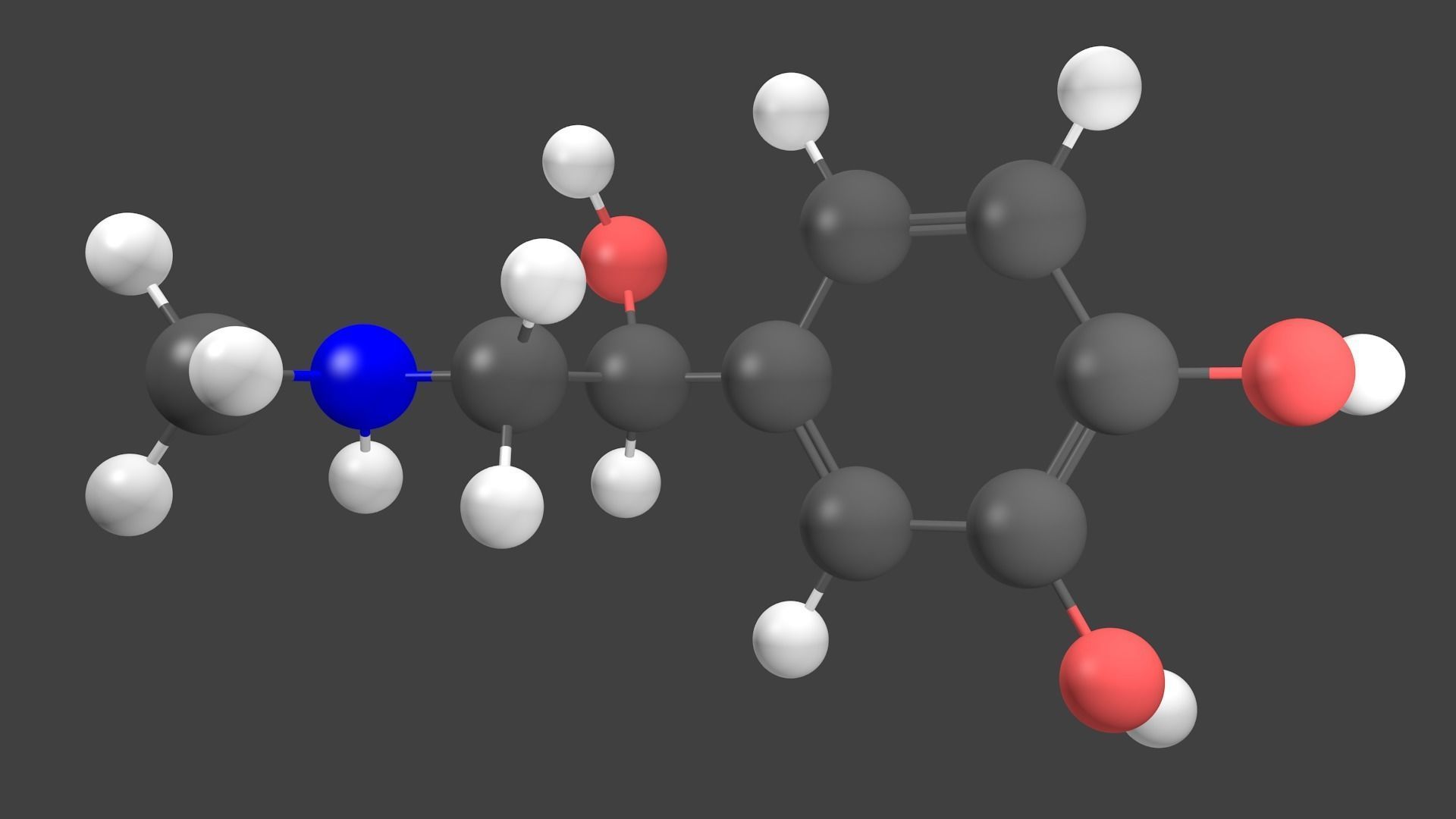 Adrenalin Molecule - Model 3D model_1