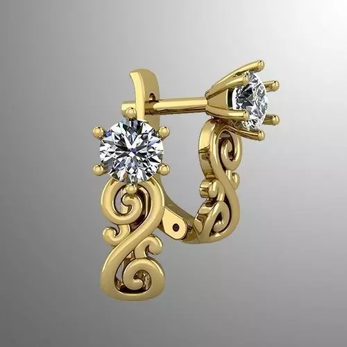 Earrings 53 3D print model