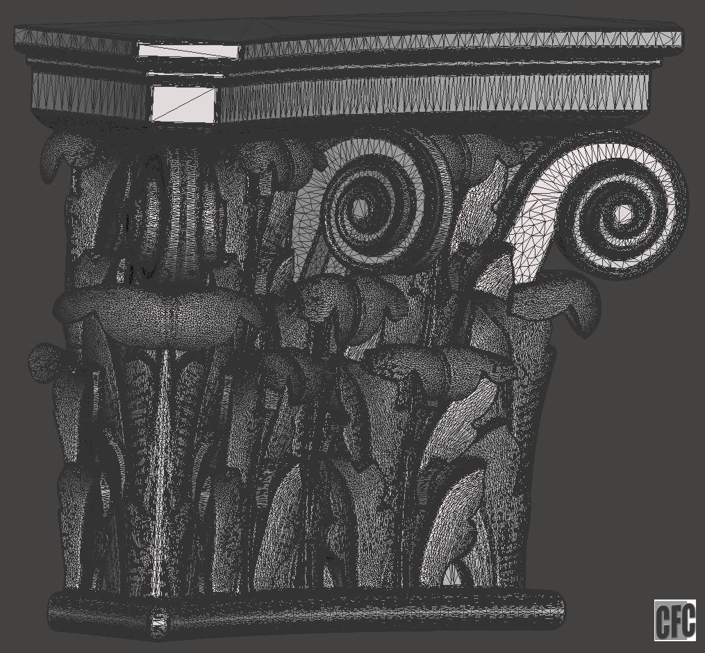 Corbel - 3d model for CNC 3D print model_10