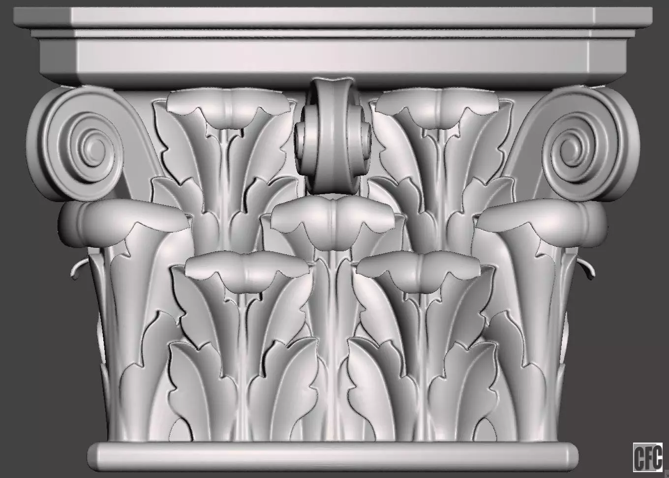 Corbel - 3d model for CNC 3D print model_0