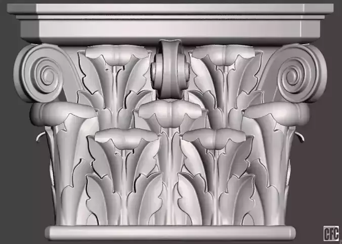 Corbel - 3d model for CNC 3D print model