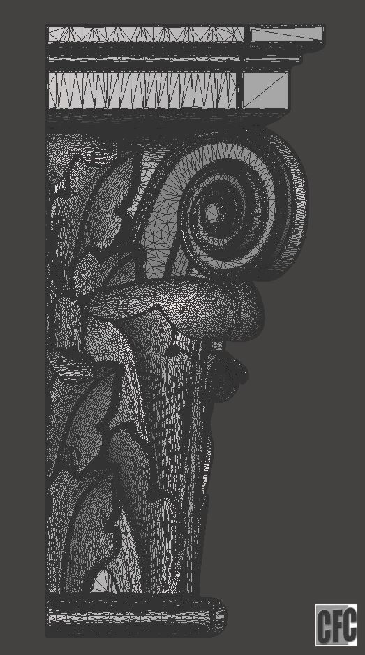 Corbel - 3d model for CNC 3D print model_11
