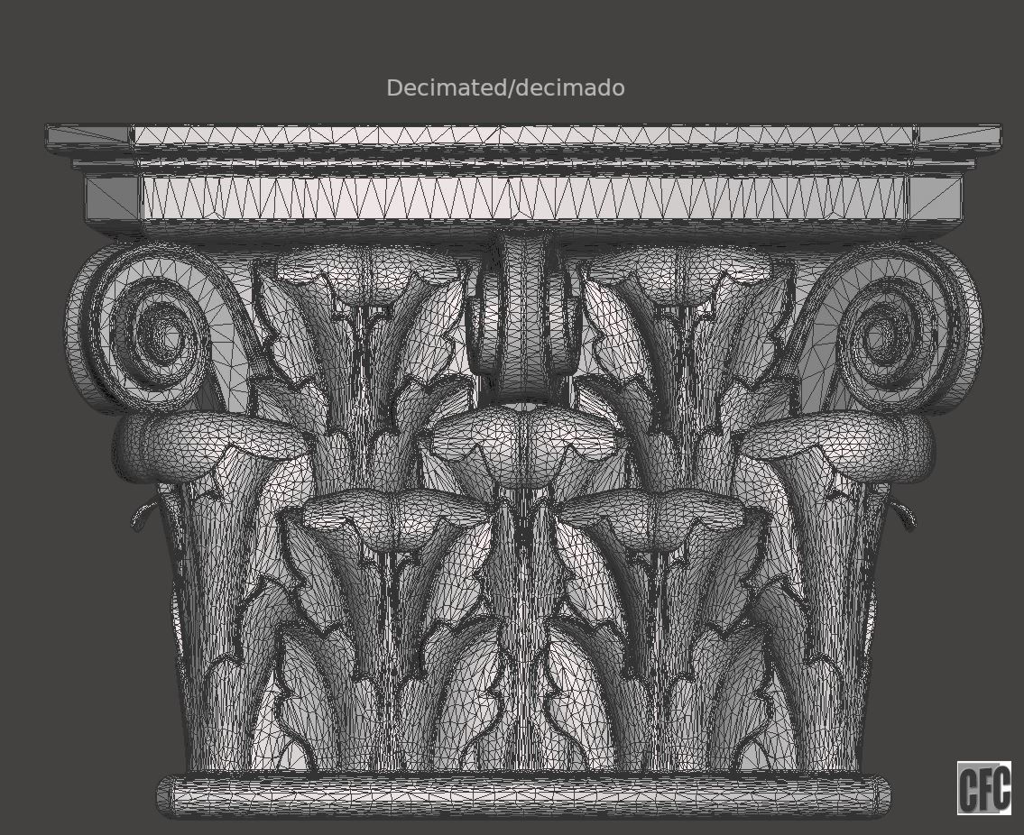 Corbel - 3d model for CNC 3D print model_19