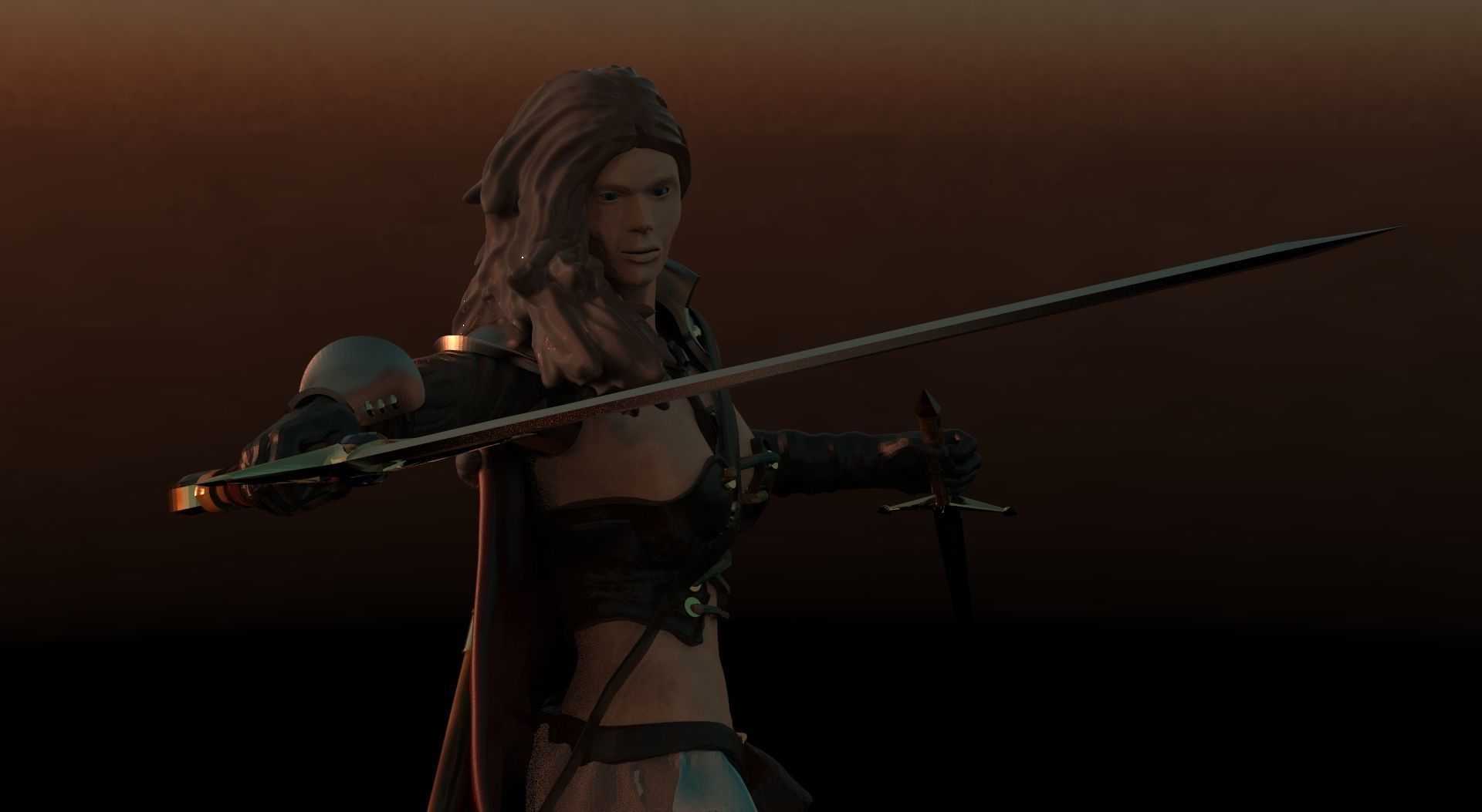 Demon Huntress 3D print model_2