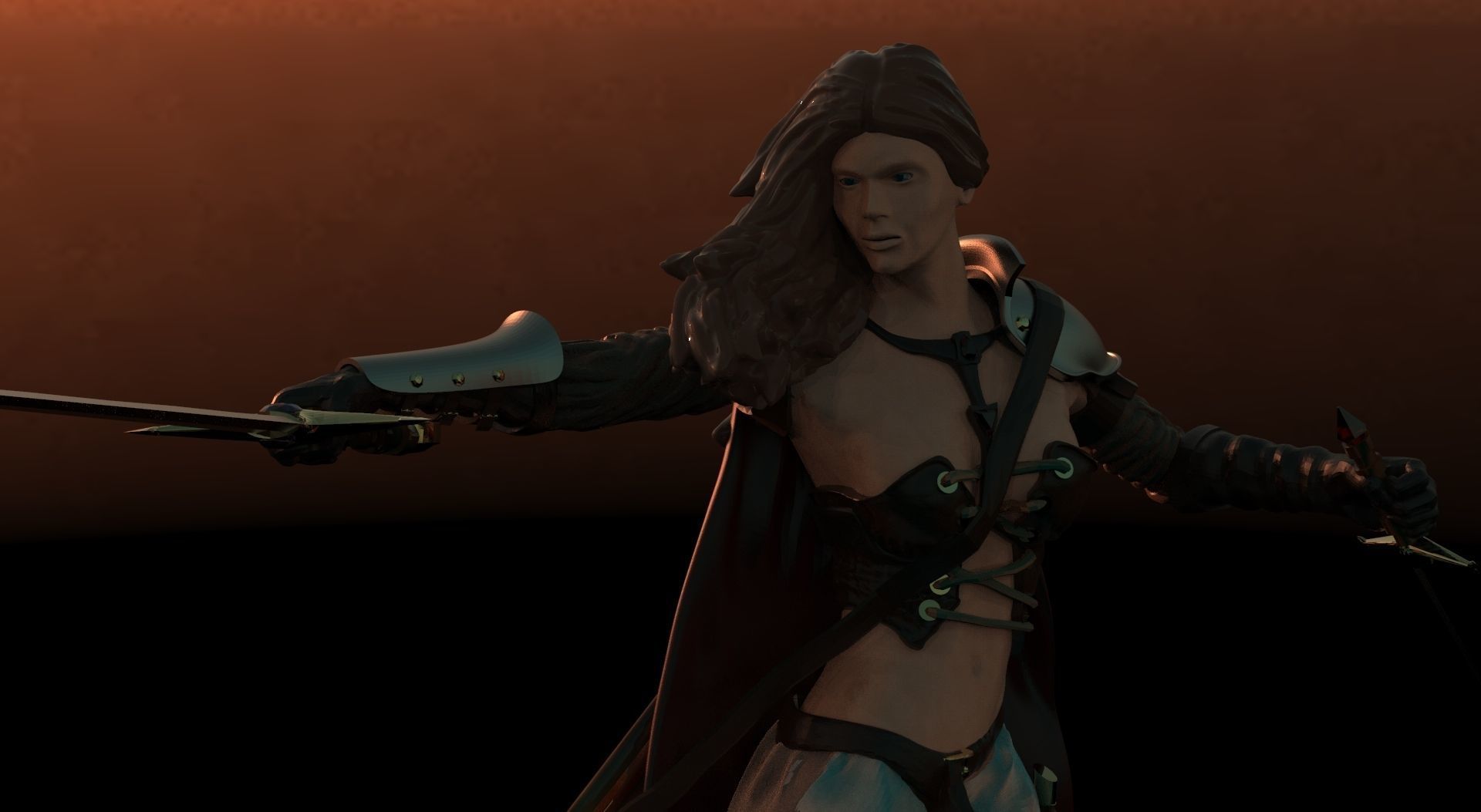 Demon Huntress 3D print model_4