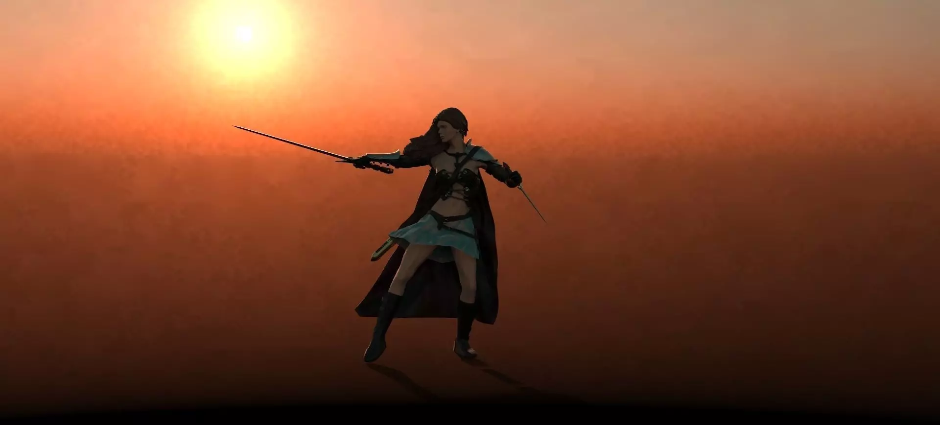 Demon Huntress 3D print model_0