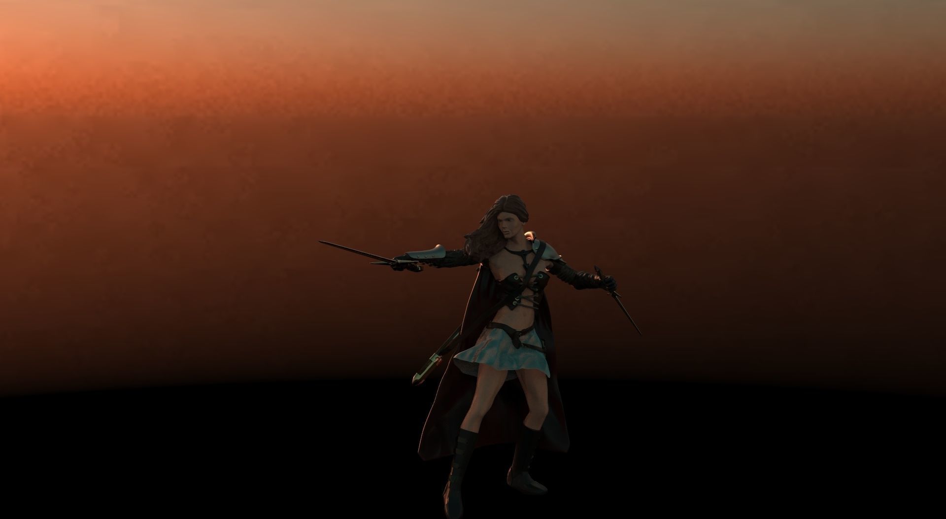 Demon Huntress 3D print model_3