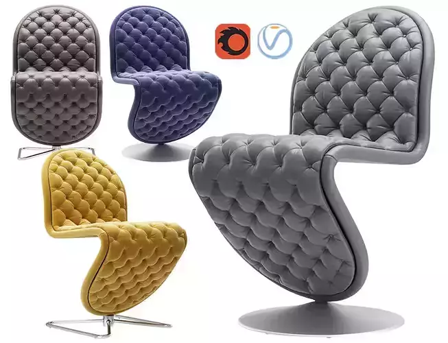 SYSTEM 123 DINNING CHAIR DELUXE 3D model