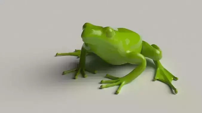 Frog basemesh 5k tris Low-poly 3D model