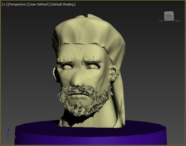 Arabian head 3D model_3
