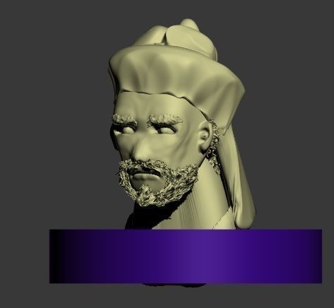 Arabian head 3D model_7