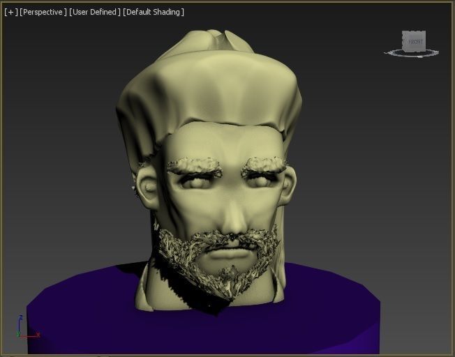 Arabian head 3D model_5