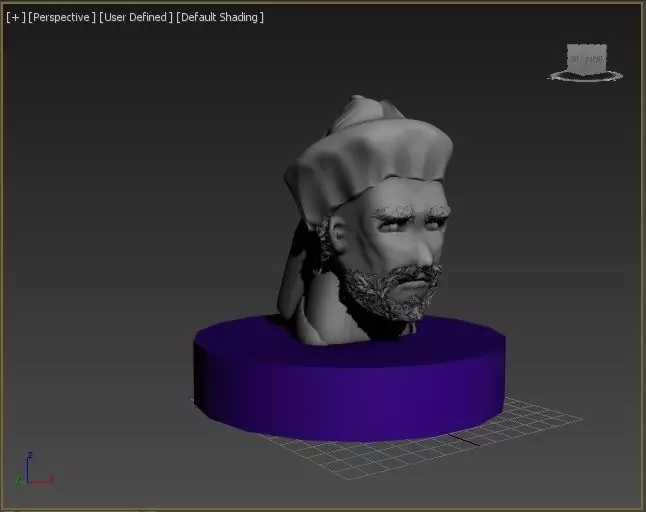 Arabian head 3D model_0
