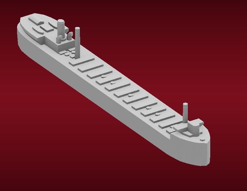 The Great Lakes Freighter 3D model 3D printable | CGTrader