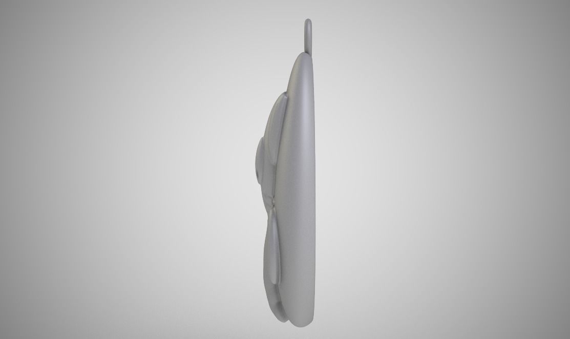 Rock Cat Necklace 3D print model_4