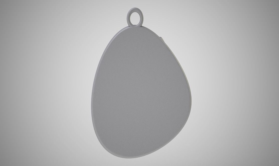 Rock Cat Necklace 3D print model_5