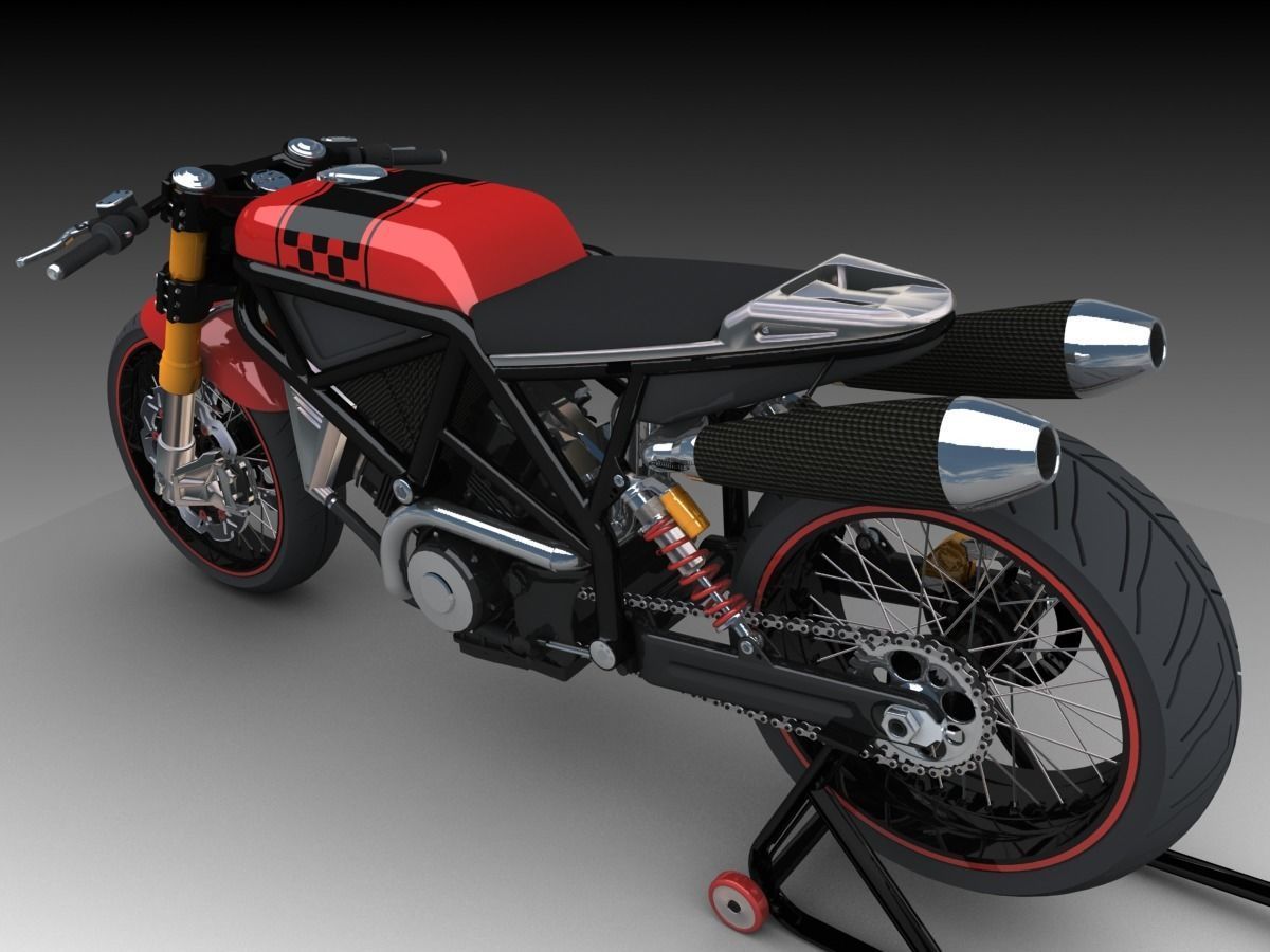 Cafe Racer Concept 3D model_1