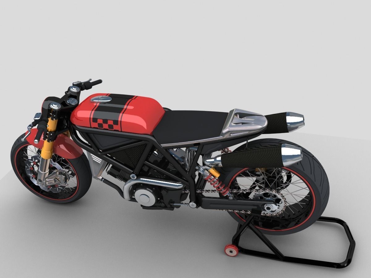 Cafe Racer Concept 3D model_2