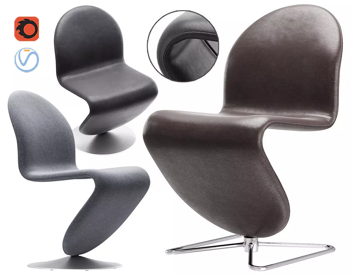 SYSTEM 123 DINING CHAIR STANDARD 3D model